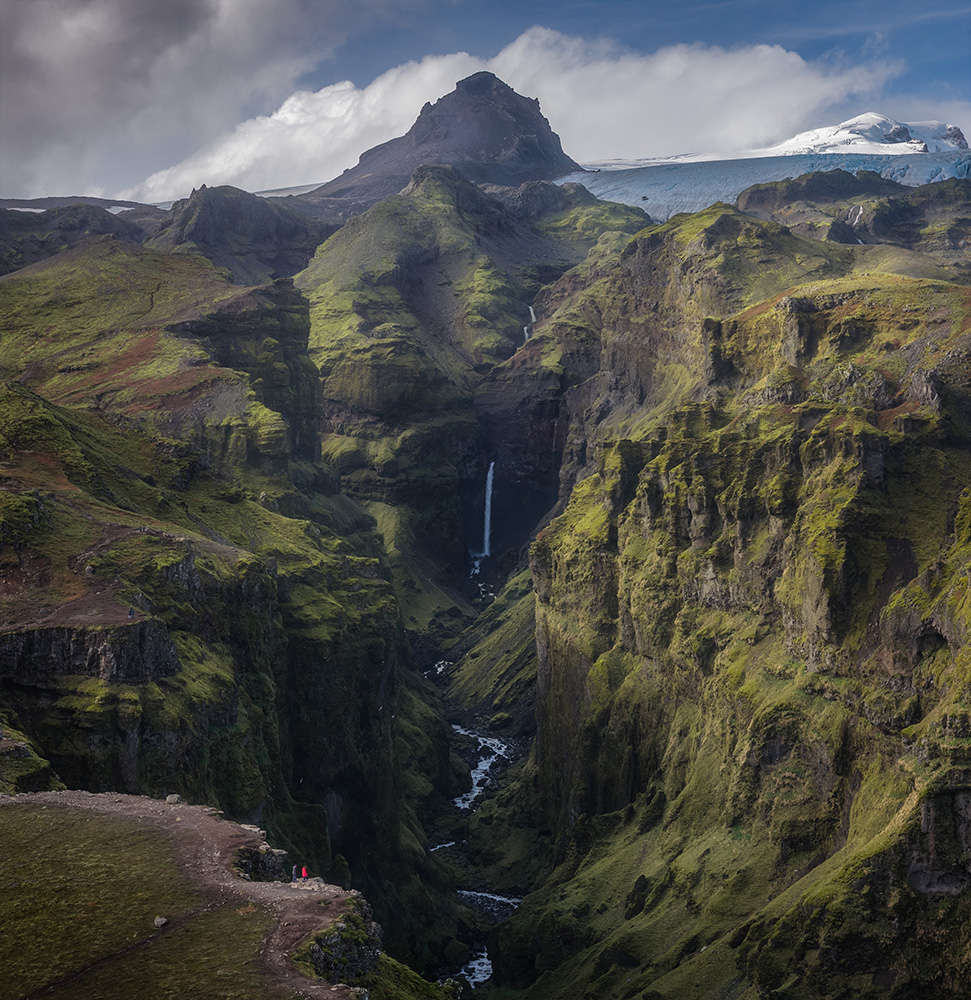 Iceland canyon. Licensing phots and videos.